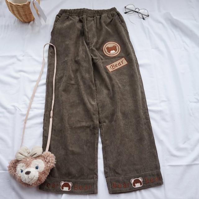 Little Bear Cartoon Kawaii Pants