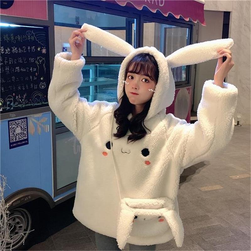 Fluffy Bunny Kawaii Ears Hoodie - Tokyo Dreams