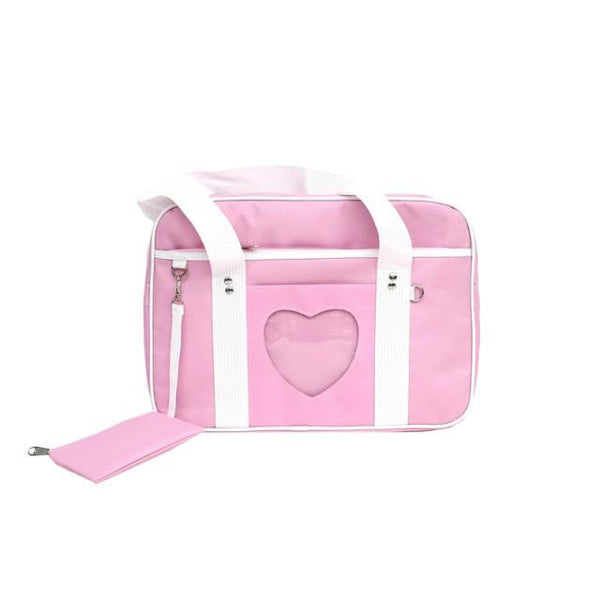 Candy Girl Pastel Shoulder Bag Purse Tokyo Dreams Pink/White (30cm<Max Length<50cm) 
