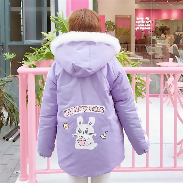 Winter Bunny Cartoon Coat - Tokyo Dreams
