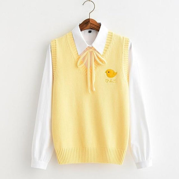 Little Chick Preppy Sweater Vest - Tokyo Dreams