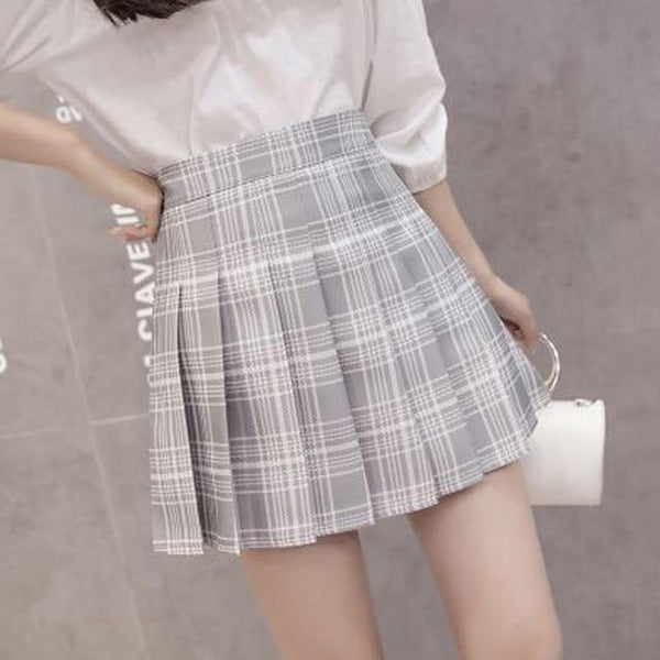 Harajuku Plaid Pleated Schoolgirl Skirt - Tokyo Dreams