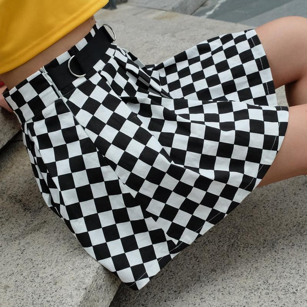 Pleated Harajuku Checker Skirt - Tokyo Dreams
