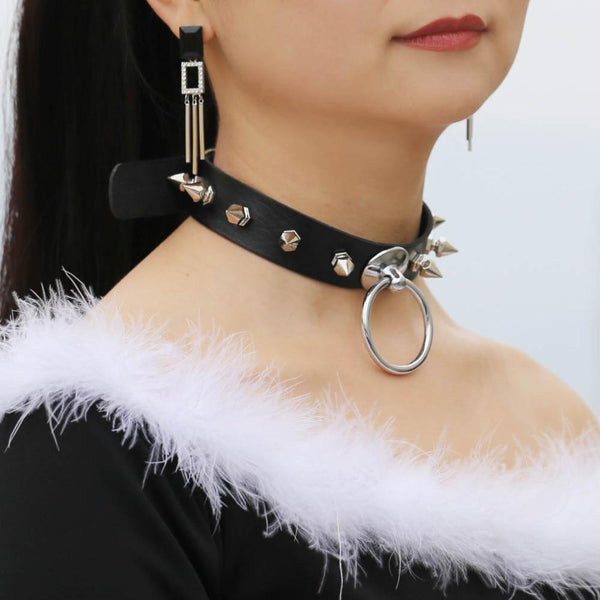 Goth Punk Spiked Collar (16 Colors!) - Tokyo Dreams