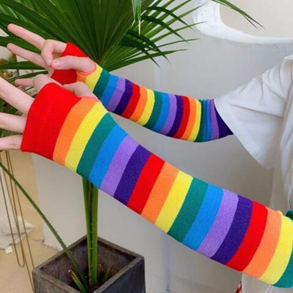 Rainbow Candy Arm Sleeves - Tokyo Dreams