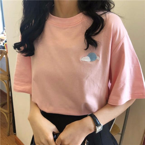 Casual Cartoon Kawaii Tee (5 styles) T-Shirt Tokyo Dreams Pink One Size 