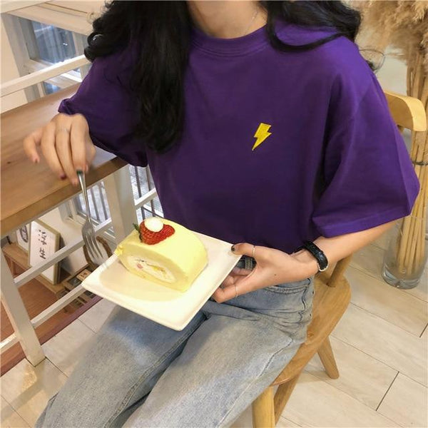 Casual Cartoon Kawaii Tee (5 styles) T-Shirt Tokyo Dreams Purple One Size 