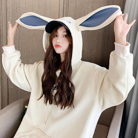 Big Ear Soft Bunny Hoodie - Tokyo Dreams