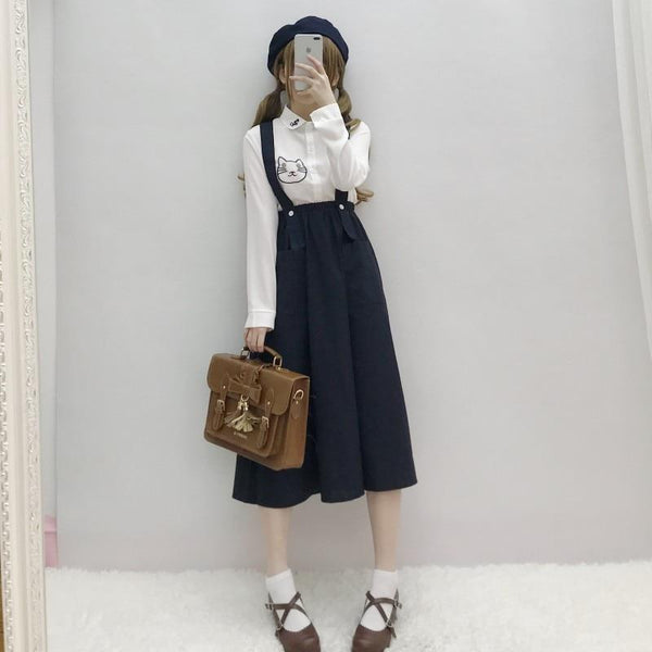Preppy Girl Mori Suspender Dress Dress Tokyo Dreams 