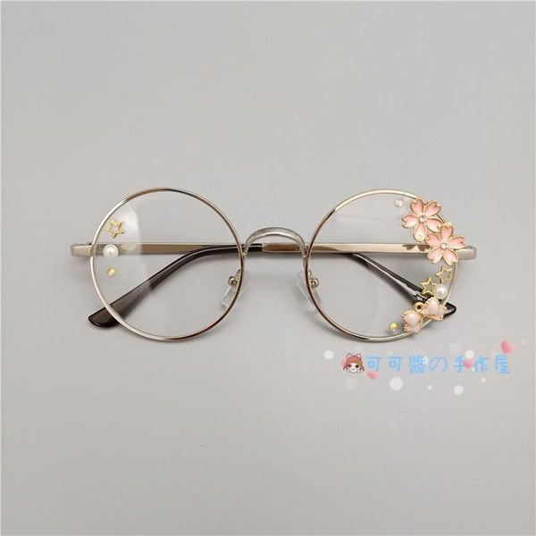 Kawaii Girl Japanese Style Glasses (20 styles) Glasses Tokyo Dreams Silver 2 