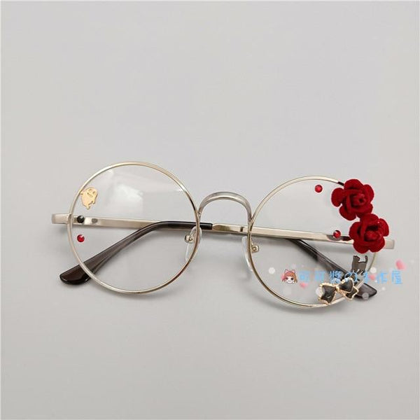 Kawaii Girl Japanese Style Glasses (20 styles) Glasses Tokyo Dreams Silver 3 