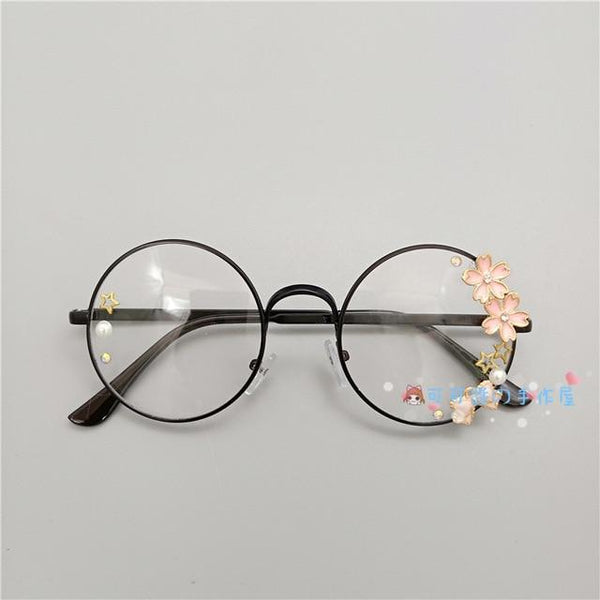 Kawaii Girl Japanese Style Glasses (20 styles) Glasses Tokyo Dreams Black 4 