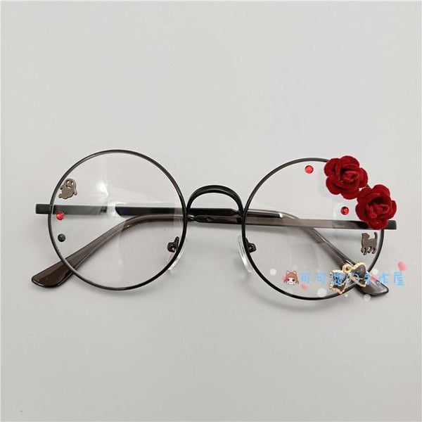 Kawaii Girl Japanese Style Glasses (20 styles) Glasses Tokyo Dreams Black 5 