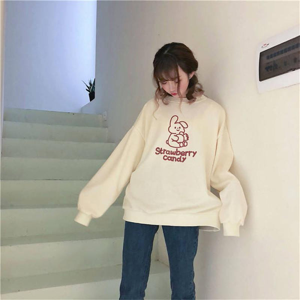 Bunny Candy Pullover Sweater - Tokyo Dreams