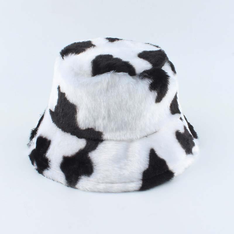 Cow Print Kawaii Bucket Hat (White, Pink) Hat Tokyo Dreams White 