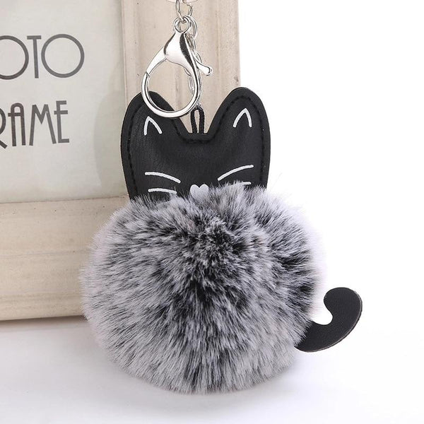 Fur Ball Kitty Cat Kawaii Keychain Keychain Tokyo Dreams 