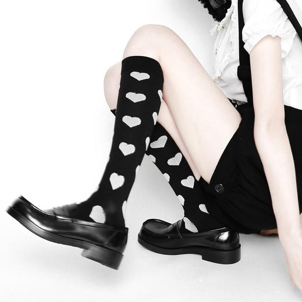 Kawaii Hearts Lolita Stockings (3 colors) Stockings Tokyo Dreams 