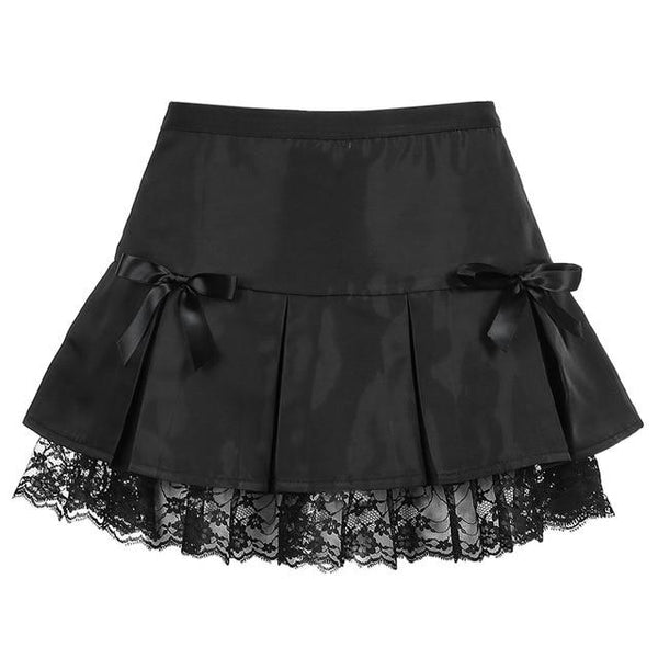 Black Goth Lace Skirt Skirt Tokyo Dreams Black L 