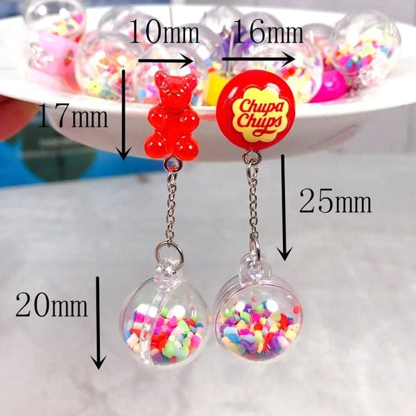 Gummy Bear Rainbow Kawaii Earrings (8 colors!) - Tokyo Dreams