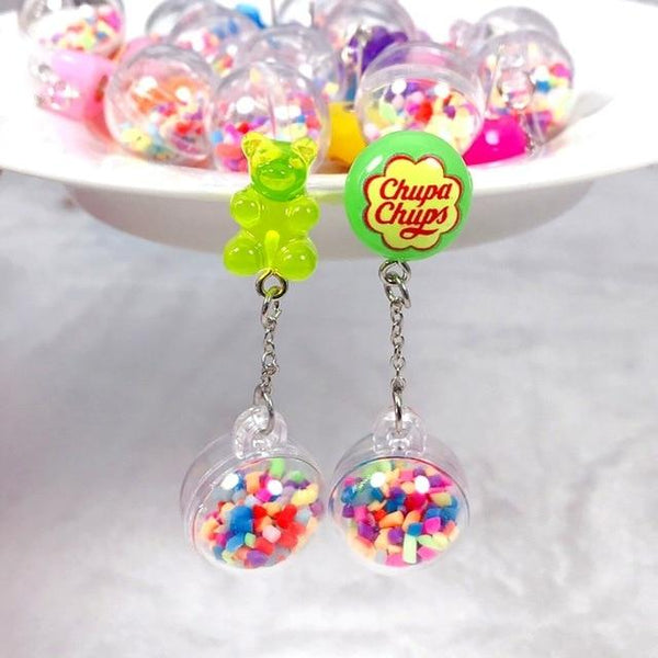 Gummy Bear Rainbow Kawaii Earrings (8 colors!) - Tokyo Dreams