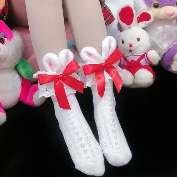 Bunny Bowknot Lolita Socks Socks Tokyo Dreams B 