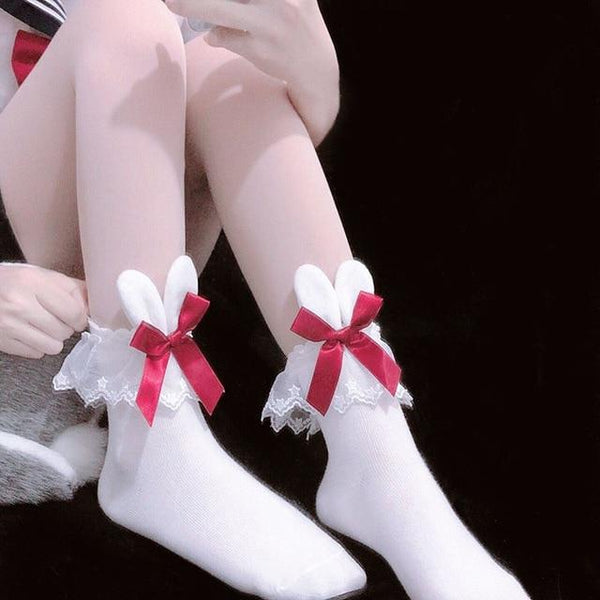 Bunny Bowknot Lolita Socks Socks Tokyo Dreams D 