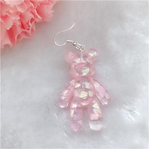 Gummy Bear Shiny Kawaii Earrings (8 colors) Earrings Tokyo Dreams pink Outside US 