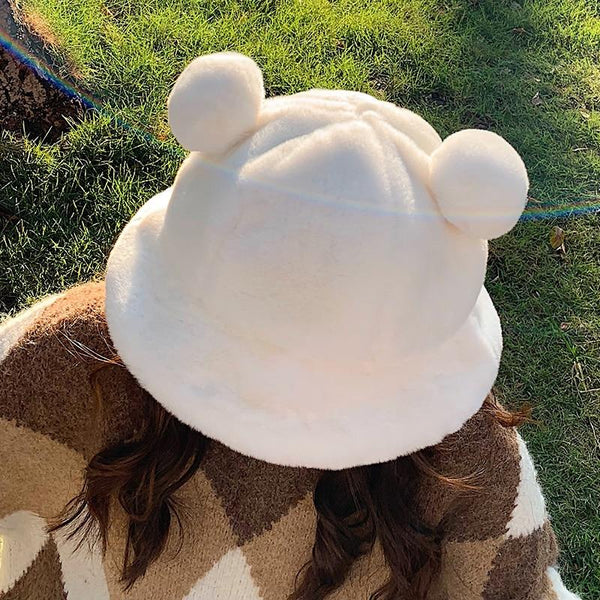 Kawaii Bear Ears Bucket Hat (6 colors) Hat Tokyo Dreams 
