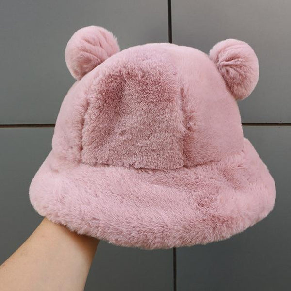 Kawaii Bear Ears Bucket Hat (6 colors) Hat Tokyo Dreams Pink 56-58cm 