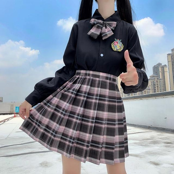 Korean High Waist Pleated Skirt (14 colors) Skirt Tokyo Dreams 4 L 