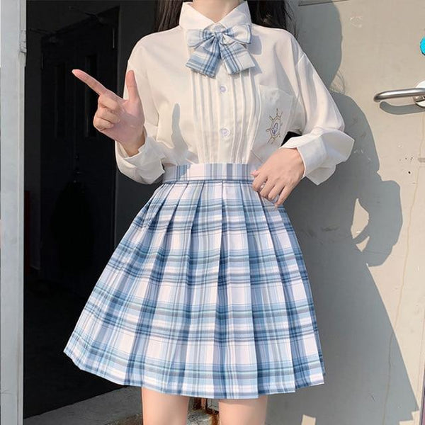 Korean High Waist Pleated Skirt (14 colors) Skirt Tokyo Dreams 8 L 