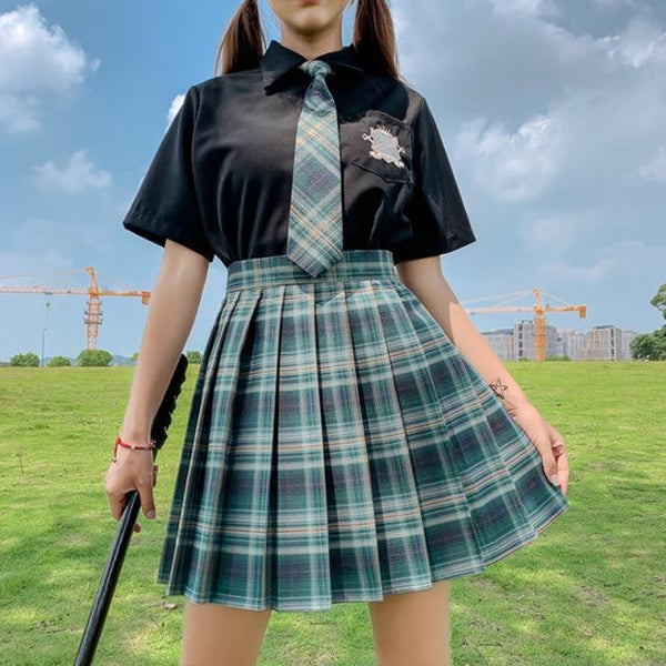 Korean High Waist Pleated Skirt (14 colors) Skirt Tokyo Dreams 10 L 