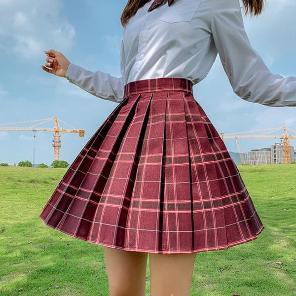 Korean High Waist Pleated Skirt (14 colors) Skirt Tokyo Dreams 11 S 