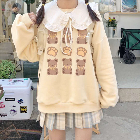 Anime Bear Kawaii Sweatshirt Sweatshirt Tokyo Dreams 