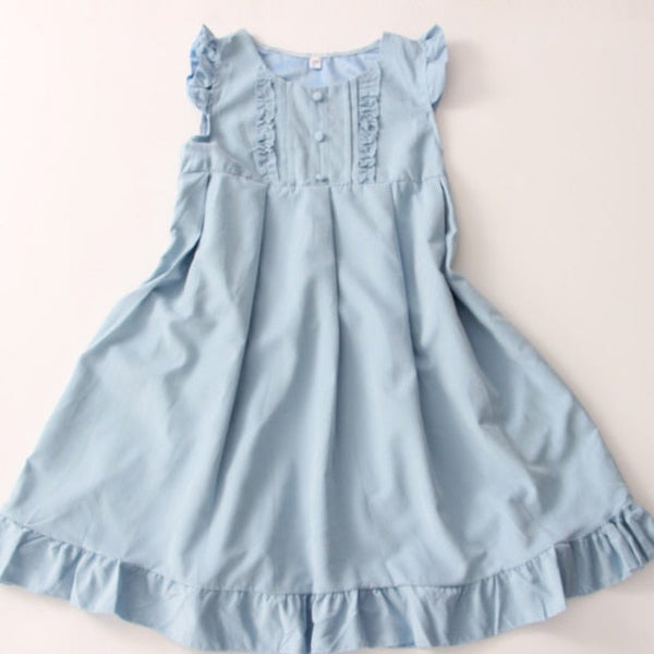 Japanese Ruffled Kawaii Sundress (Pink, Blue) Dress Tokyo Dreams Blue slip dress XL 