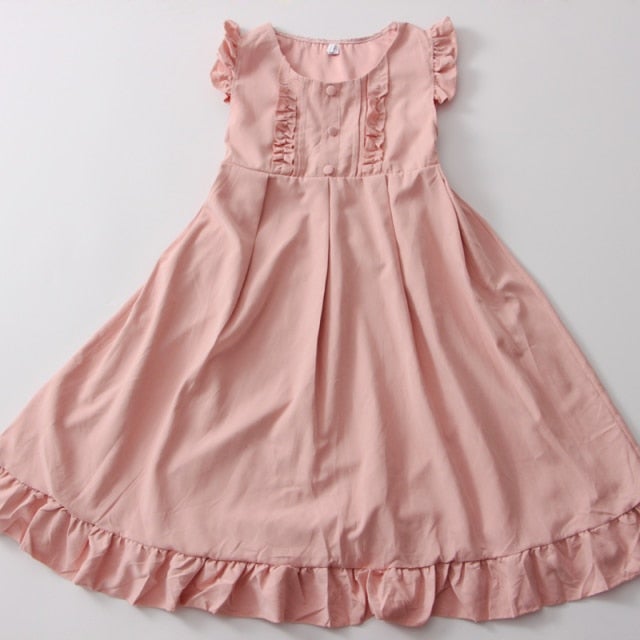 Japanese Ruffled Kawaii Sundress (Pink, Blue) Dress Tokyo Dreams Pink slip dress XL 