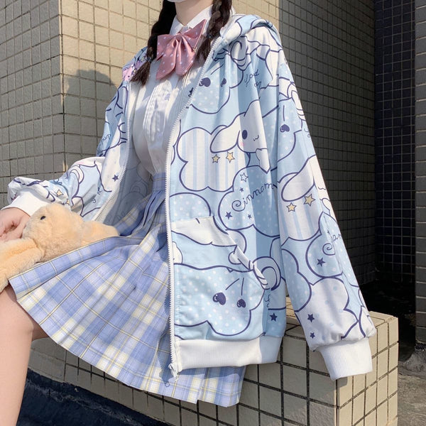Anime Bunny Kawaii Jacket (Pink, Blue) Jacket Tokyo Dreams 