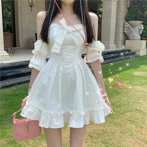 Fairy Bow Princess Dress Dress Tokyo Dreams White L 