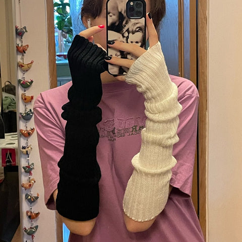 Goth Girl Fingerless Gloves (11 colors!) Gloves Tokyo Dreams 