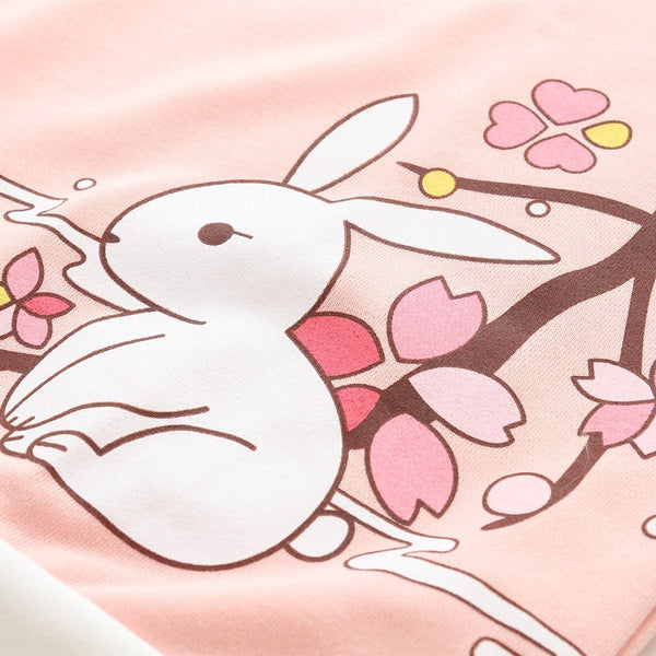 Mori Bunny Cherry Blossom Hoodie - Tokyo Dreams