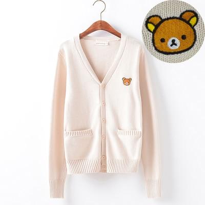 Little Bear Embroidered Cardigan - Tokyo Dreams