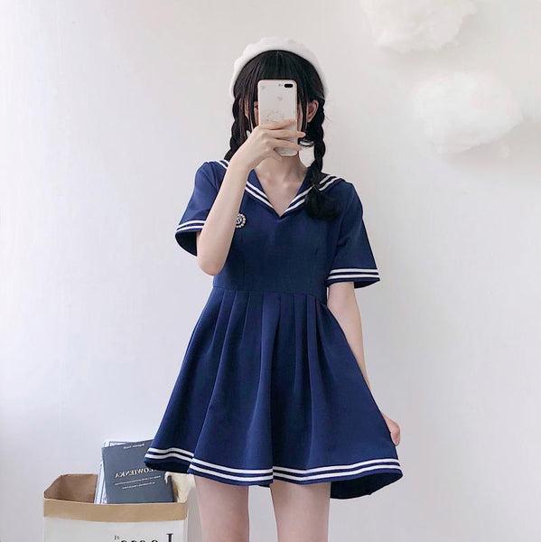Japanese Anime Sailor Kawaii Dress - Tokyo Dreams